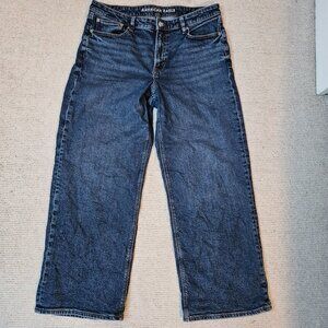 American Eagle Stovepipe Jeans Straight Leg Blue Denim 12 Stretch from 2025
